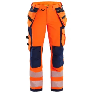 Blaklader 7197 Women's Hi-Vis Trousers With 4-Way-Stretch With Holster Pockets