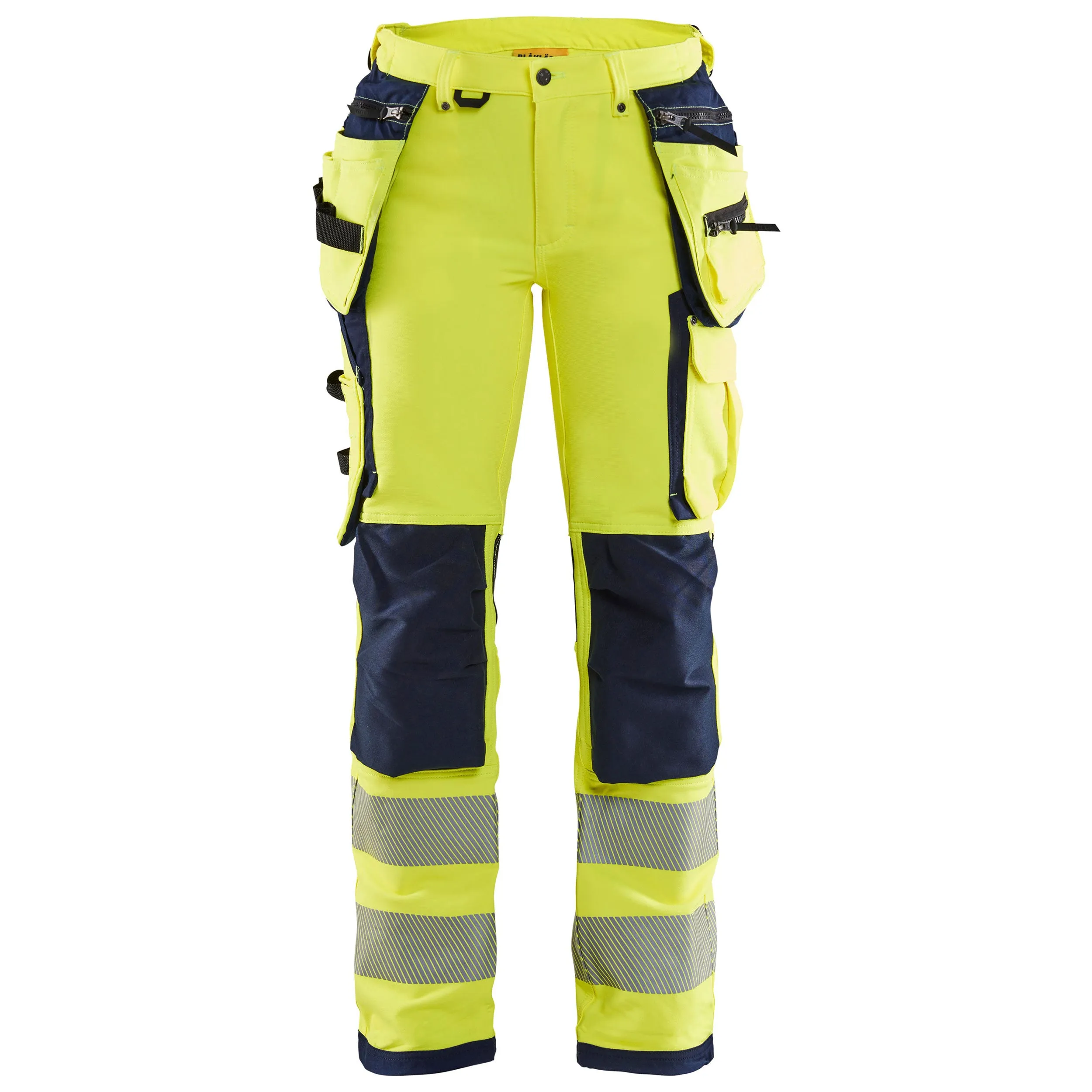 Blaklader 7197 Women's Hi-Vis Trousers With 4-Way-Stretch With Holster Pockets