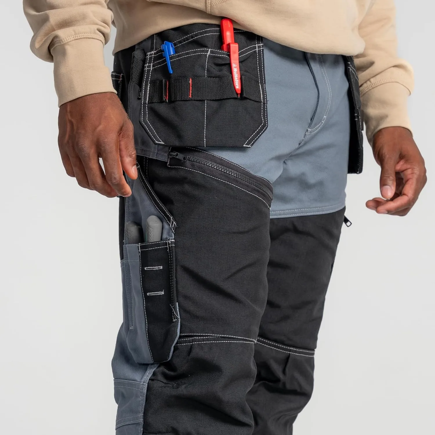 Blaklader Men's X1600 Cotton Durable Work Pants with Cordura Reinforced Pockets