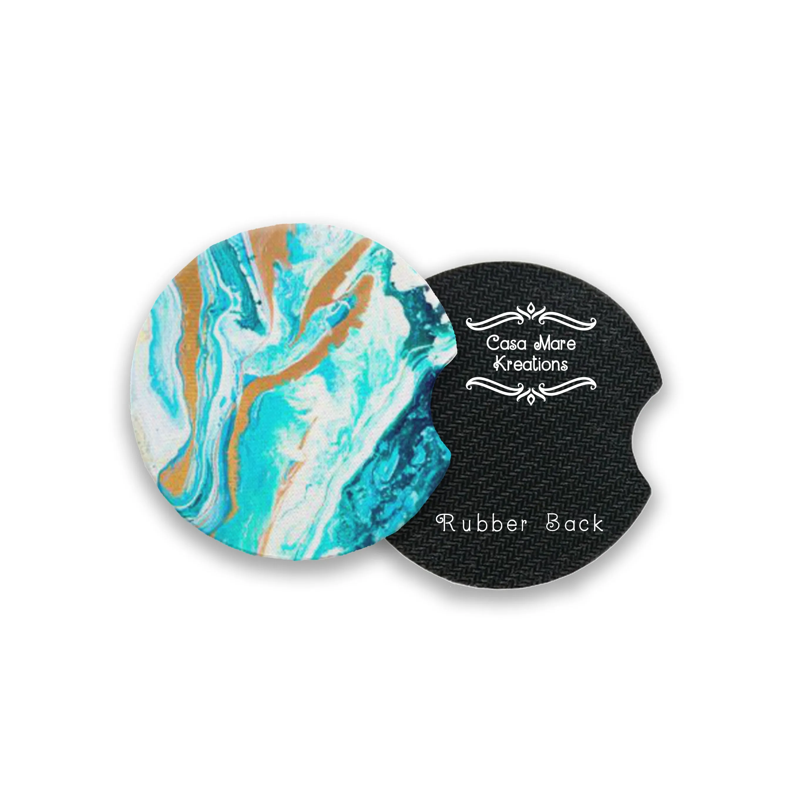 Blue Marble 2.75" Car Coasters