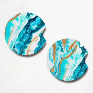 Blue Marble 2.75" Car Coasters