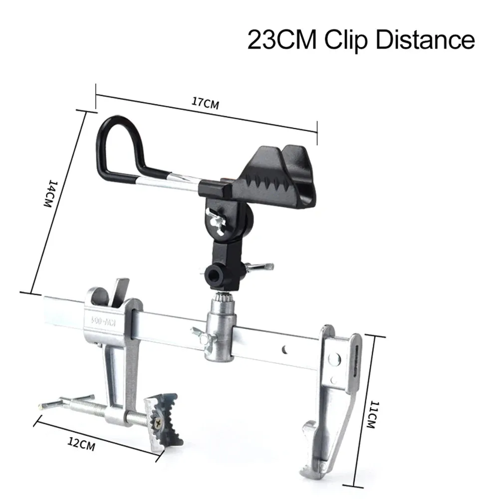 Boat Fishing Rod Fishing Support Holder Adjustable 360 Clamp On Type Racks Bracket Bridge Railing Hand Pole Sea Pole Turret
