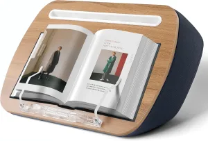 Book Holder Pillow Stand for Reading Hands Free in Bed Gifts for Book Lovers Readers Lap Book Holder for Reading Hands Free Reading Book Accessories for Book Lovers(Muted Gray)
