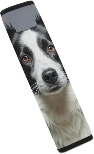 Border Collie Auto Seat Belt Cover 1PCS Universal Car Seat Belt Shoulder Protector Pad, Protect Your Shoulders and Neck for Car Seat Belt, Shoulder Bag, Backpack