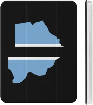 Botswana Flag Map Protective Case Compatible with Ipad Mini4/5/6 with Pen Slot Kickstand