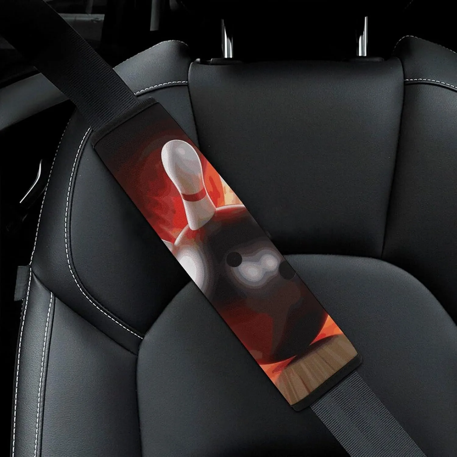 Bowling Ball Auto Seat Belt Cover 1PCS Universal Car Seat Belt Shoulder Protector Pad, Protect Your Shoulders and Neck for Car Seat Belt, Shoulder Bag, Backpack