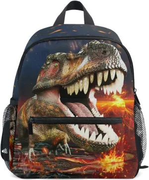 Boys Dinosaur Preschool Backpacks 3D T-Rex Mini Backpack Toddler Kids Bookbags