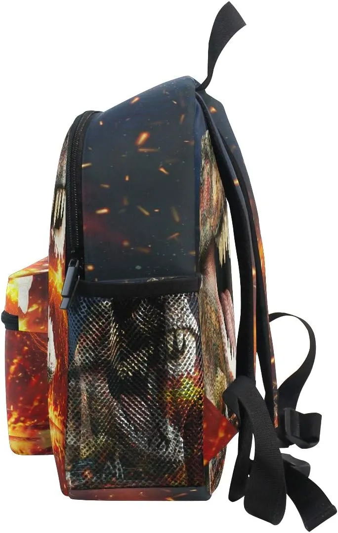Boys Dinosaur Preschool Backpacks 3D T-Rex Mini Backpack Toddler Kids Bookbags