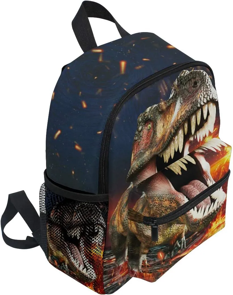Boys Dinosaur Preschool Backpacks 3D T-Rex Mini Backpack Toddler Kids Bookbags