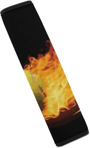 Burning Tennis Pictures Auto Seat Belt Cover Universal Car Seat Belt Shoulder Protector Pad, Protect Your Shoulders and Neck for Car Seat Belt, Shoulder Bag, Backpack 1PCS