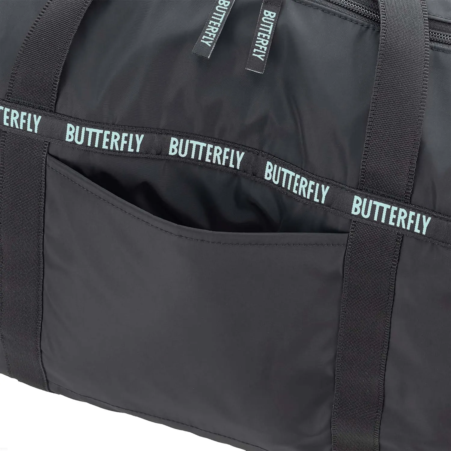 Butterfly Table Tennis Musta Light Duffle Bag - Functional Fitness Bag with Sufficient Volume for Essential Sportswear and Accessories - Framed by Two Side Compartments