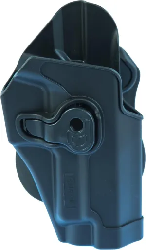 Caldwell OWB Molded Retention Holsters with Heavy Duty Poly Construction, Adjustable Positioning and Paddle Clip for Tactical Carry, CCW and Competition