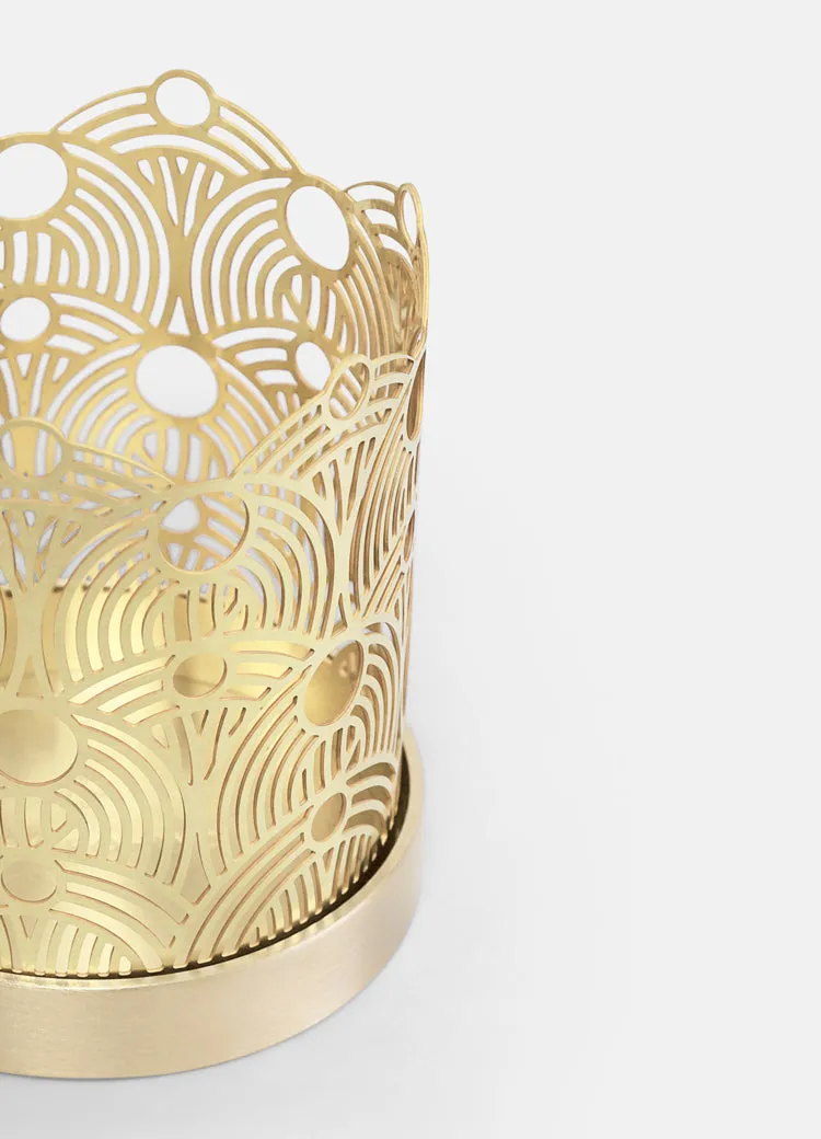 Candle Holder | Lara Bohinc | Brass | Lunar Small