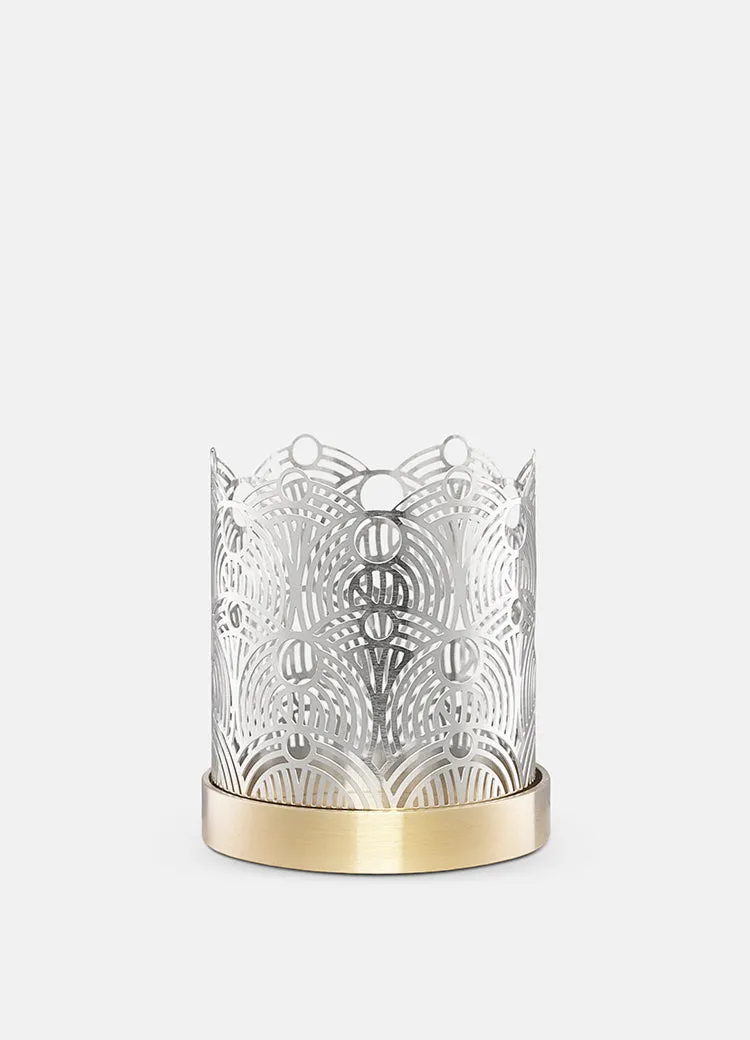 Candle Holder | Lara Bohinc | Silver | Lunar Small
