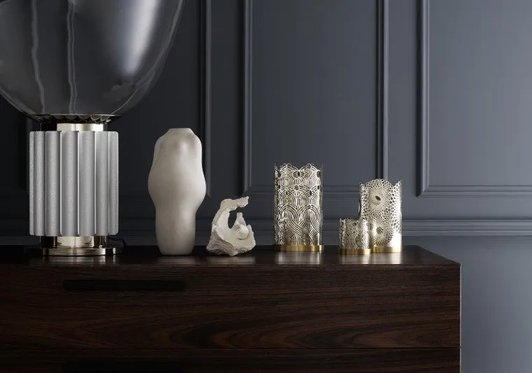 Candle Holder | Lara Bohinc | Silver | Lunar Small