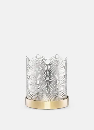 Candle Holder | Lara Bohinc | Silver | Lunar Small