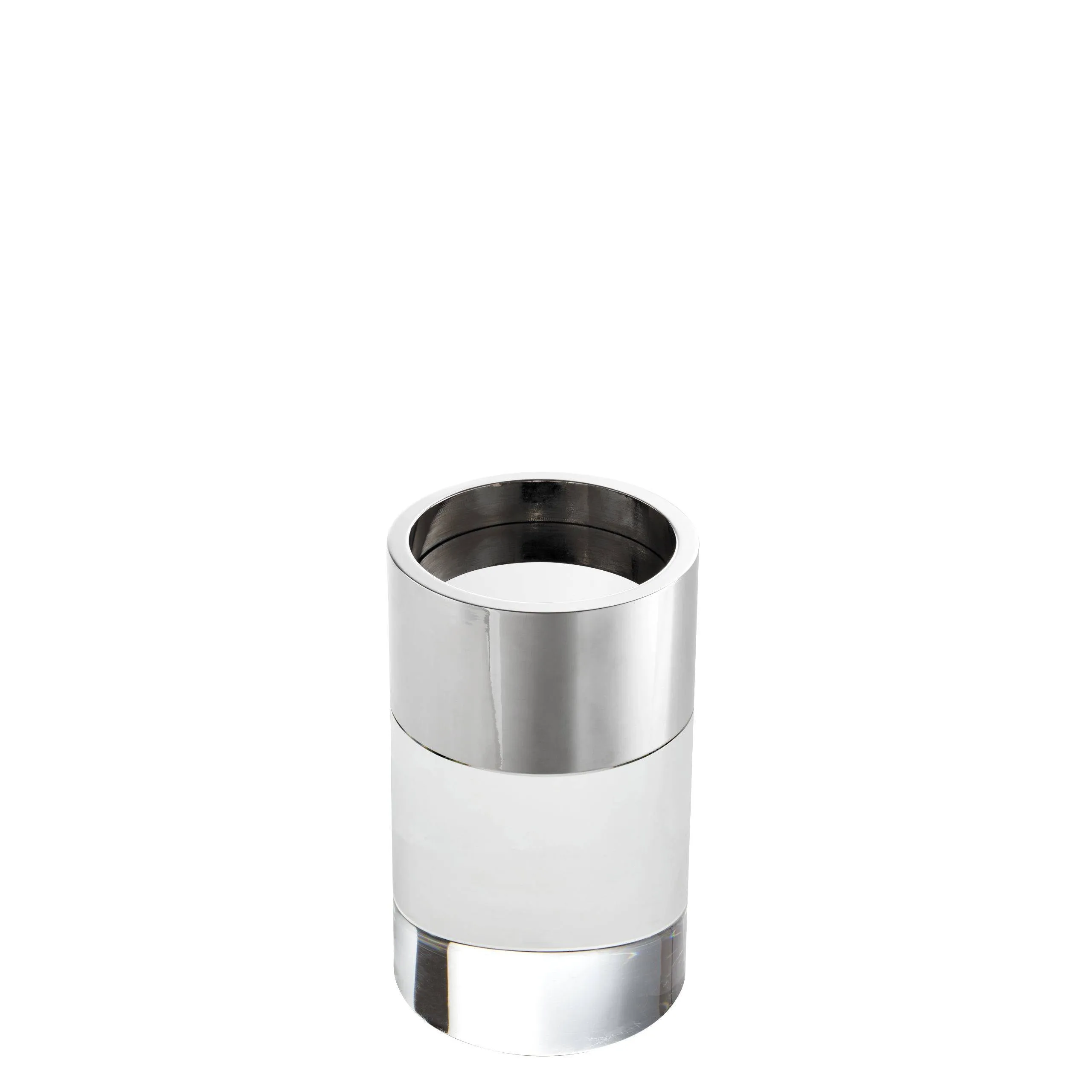 Candle Holder Sierra Black Marble Bronze Finish