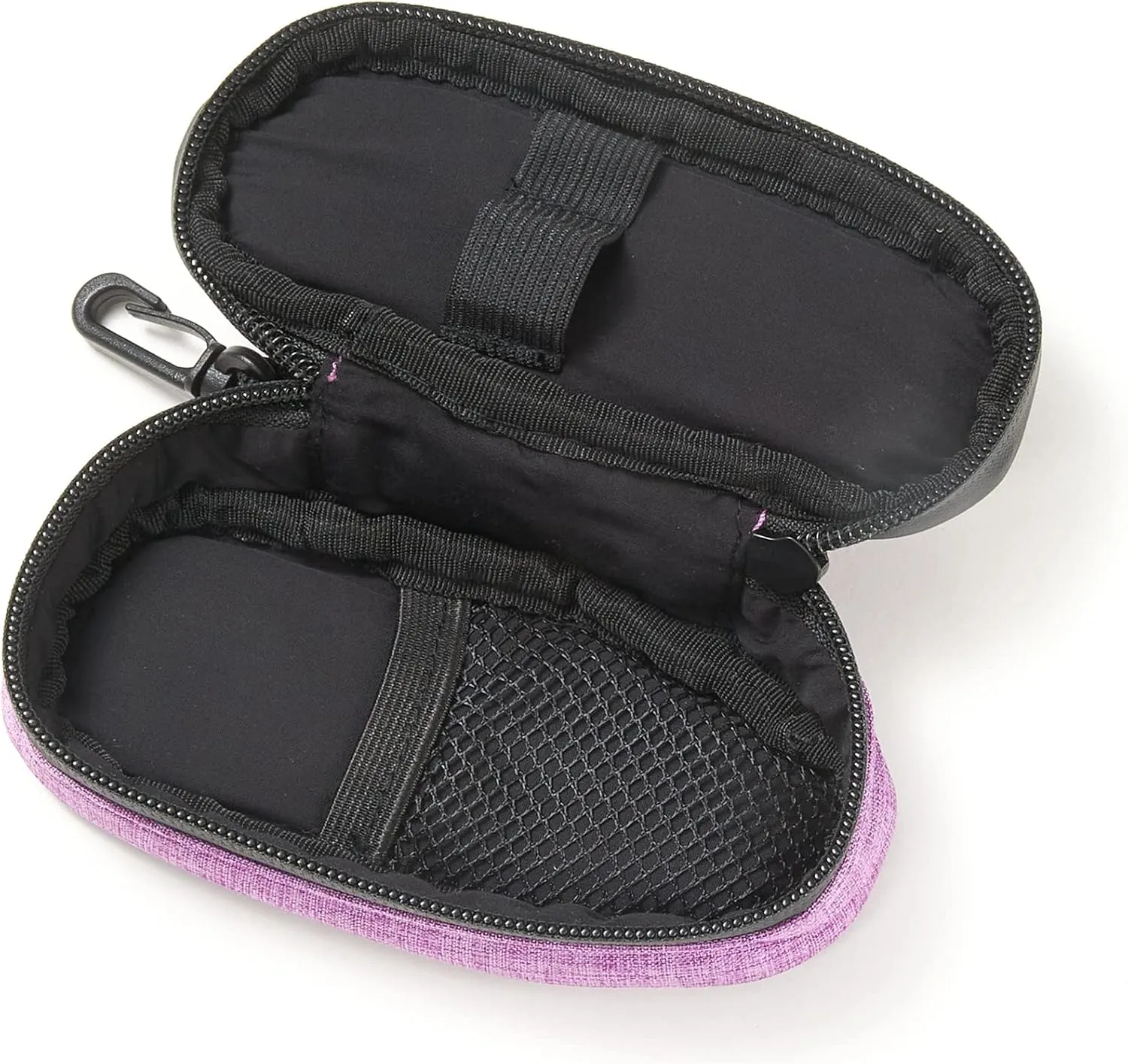 CANNY Stash Tobacco Pipe Bag – Smell Proof Travel Bag – Odor Resistant Protective Case - Storage Container with Activated Carbon - Padded for Glass Pieces (BLACK)