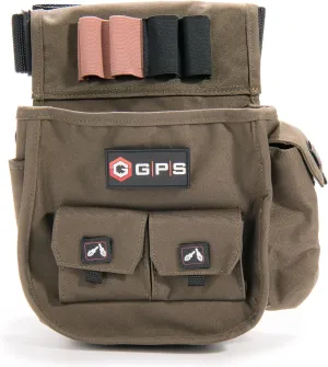 Capcom G. Outdoors Products Deluxe Double Shell Pouch - Rugged Shooting Range Bag with Adjustable Web Belt, Olive