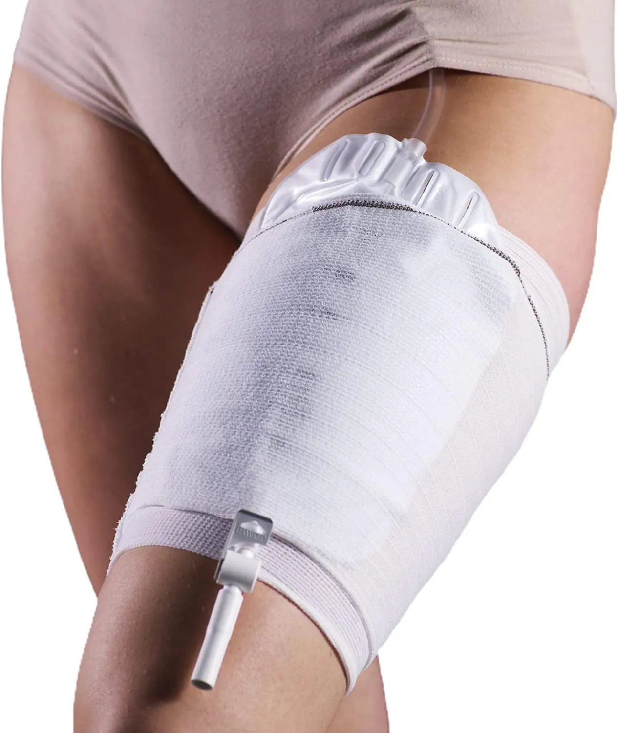 CarePocket Catheter Comfort Sleeve Leg Bag Holder All-Day Confidence by Carefix, Stretchable, Washable, Soft 750ml Urine Drainage and Nephrostomy Tube Bag Holder Stabilize and Fix Against Leg