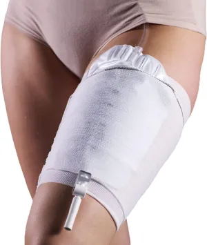 CarePocket Catheter Comfort Sleeve Leg Bag Holder All-Day Confidence by Carefix, Stretchable, Washable, Soft 750ml Urine Drainage and Nephrostomy Tube Bag Holder Stabilize and Fix Against Leg