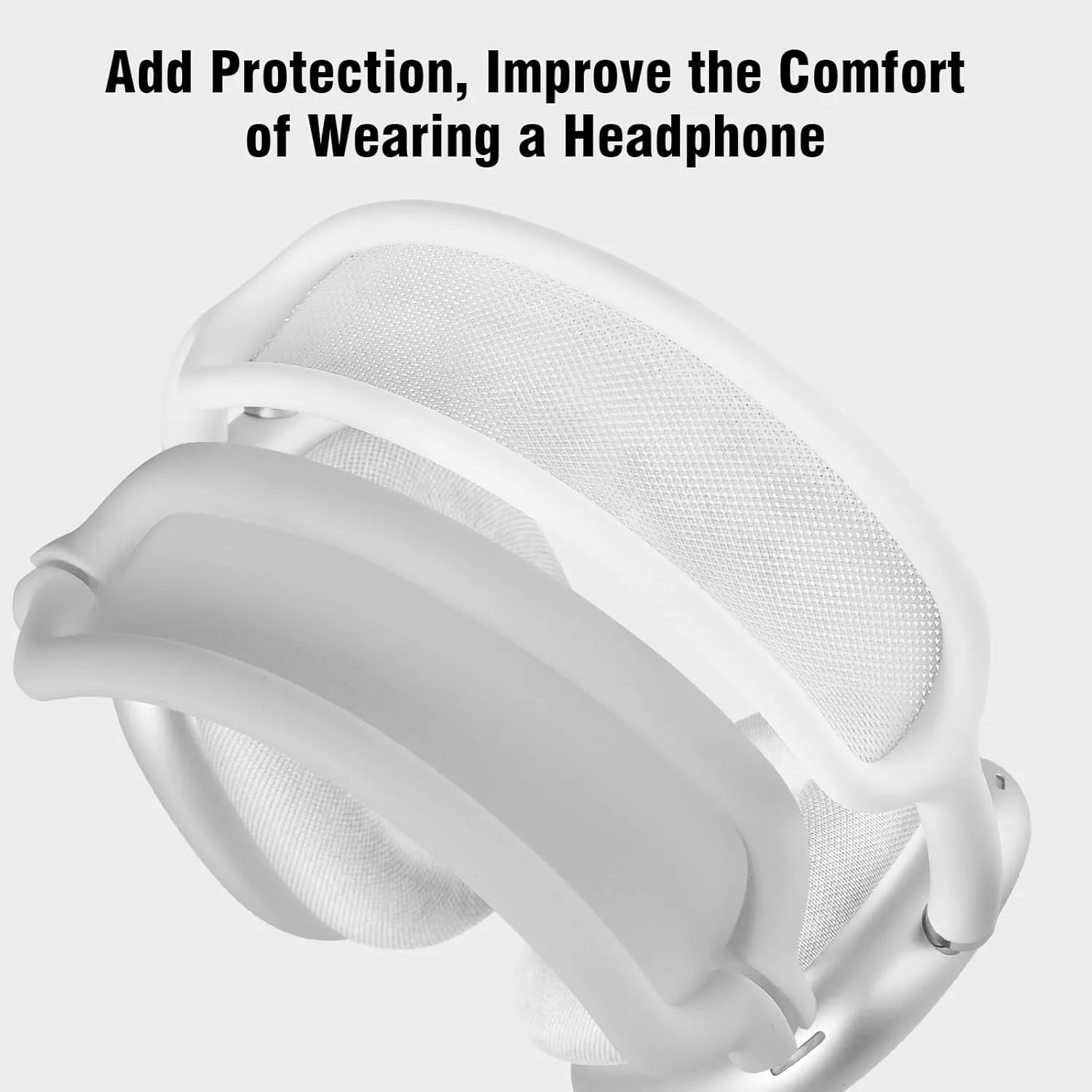 Case for Airpods Max Headphones, Ear Pad Case Cover/Ear Cups Cover/Headband Cover for AirPods Max (USB-C/Lightning)(2024/2020), Silicone Cover for Apple Airpod Max, Accessories Cases(Gary)