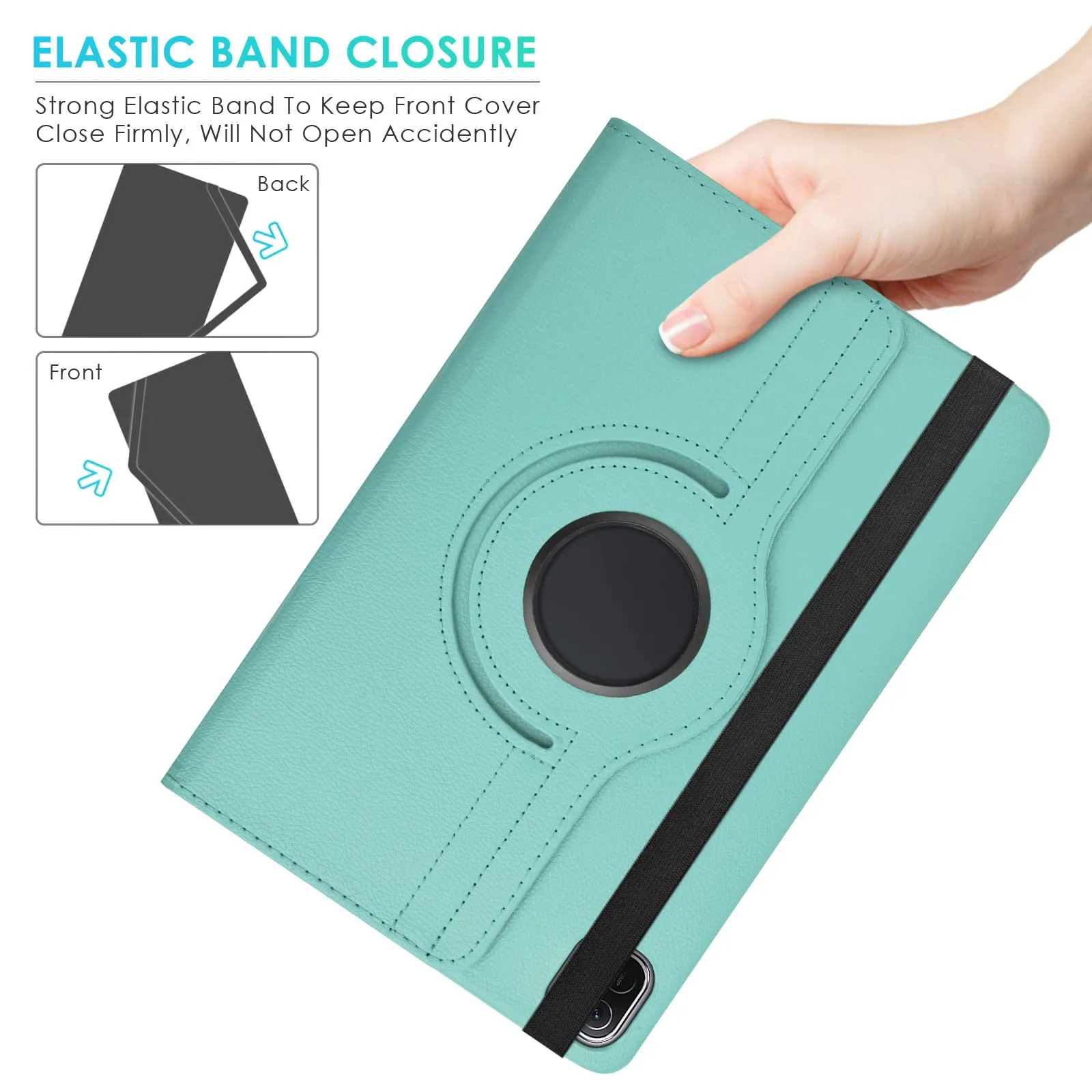 Case for Xiaomi Pad 6/Mi Pad 6 Pro 11" Tablet 2023 Leather Protective Case with Sleep/Wake Function and 360 Rotating Stand Case