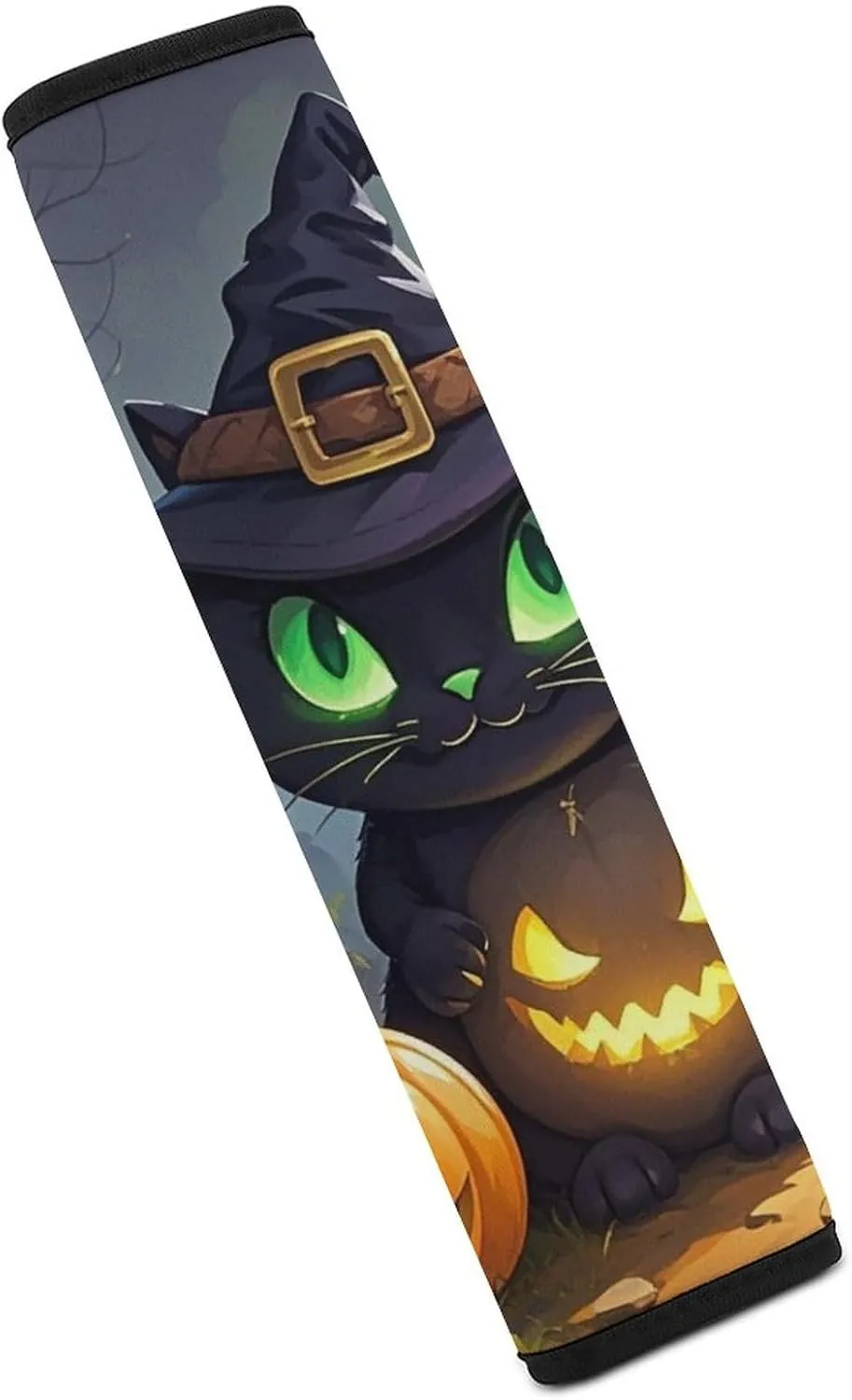 Cat Halloween Auto Seat Belt Cover 1PCS Universal Car Seat Belt Shoulder Protector Pad, Protect Your Shoulders and Neck for Car Seat Belt, Shoulder Bag, Backpack