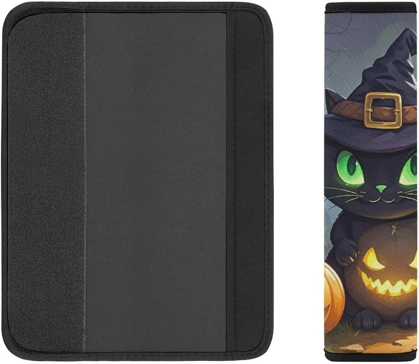 Cat Halloween Auto Seat Belt Cover 1PCS Universal Car Seat Belt Shoulder Protector Pad, Protect Your Shoulders and Neck for Car Seat Belt, Shoulder Bag, Backpack