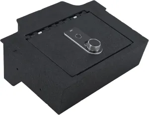 Center Console Safe Gun Safe, WASAI Console Gun Vault Lock box Compatible with RAM 1500/2500/3500 LARAMIE/BIGHORN/POWERWAGON 2019-2025, NOT FIT Cup Holder with Cover, Fingerprint Lock with Backup Key.
