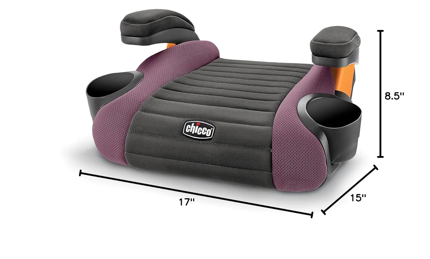 Chicco GoFit Backless Booster Car Seat without LATCH Attachment, Travel Booster Seat for Car, Portable Car Booster Seat for children 40-110 lbs., Grape/Purple