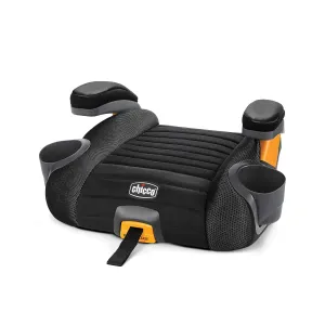 Chicco GoFit® Plus Backless Booster Car Seat with Latch Attachment and Quick-Release Latch Removal, Travel Booster Seat for Car, Portable Car Booster Seat for Children 40-110 lbs. | Iron/Black