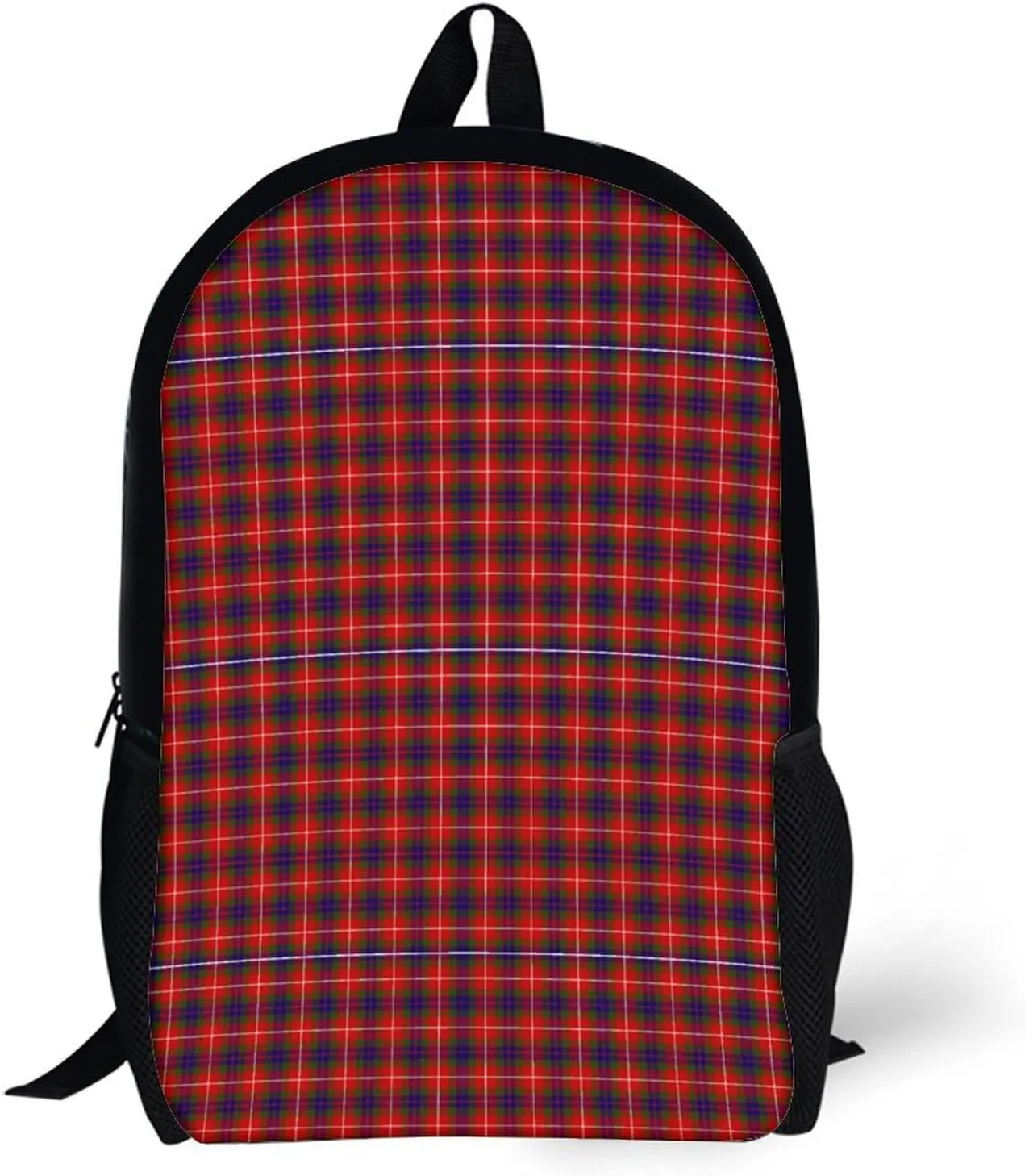 Clan Fraser Tartan Plaid Backpack Lightweight Waterproof Laptop Backpack for Unisex