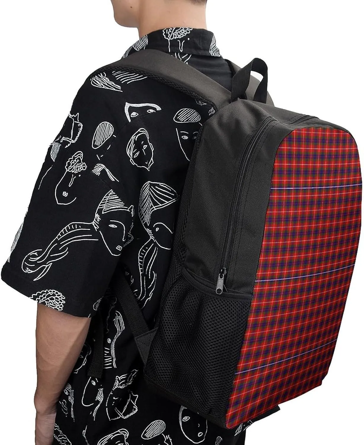 Clan Fraser Tartan Plaid Backpack Lightweight Waterproof Laptop Backpack for Unisex