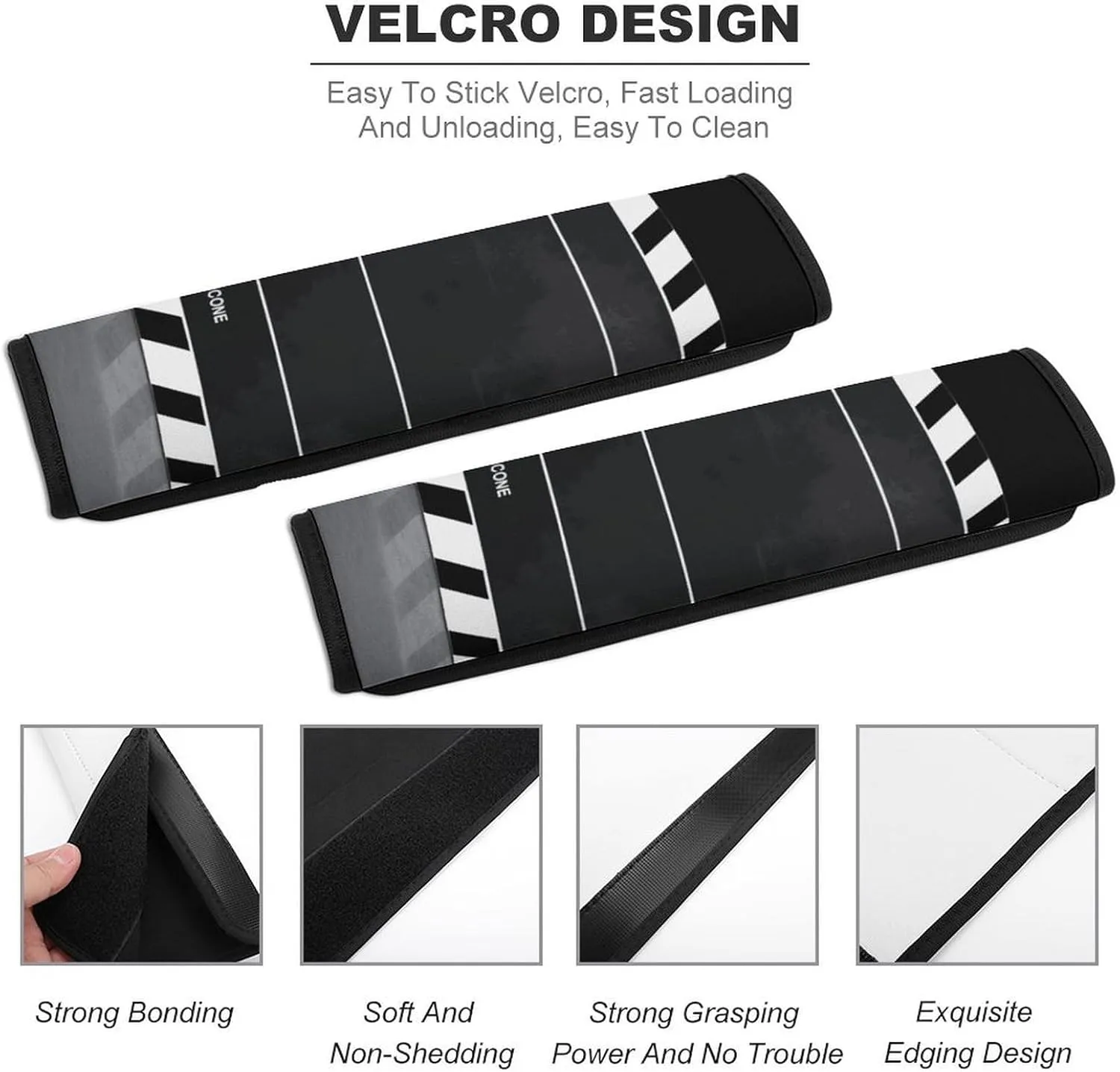 Classic Movie Clapboard Black Auto Seat Belt Cover 2PCS Universal Car Seat Belt Shoulder Protector Pad, Protect Your Shoulders and Neck for Car Seat Belt, Shoulder Bag, Backpack