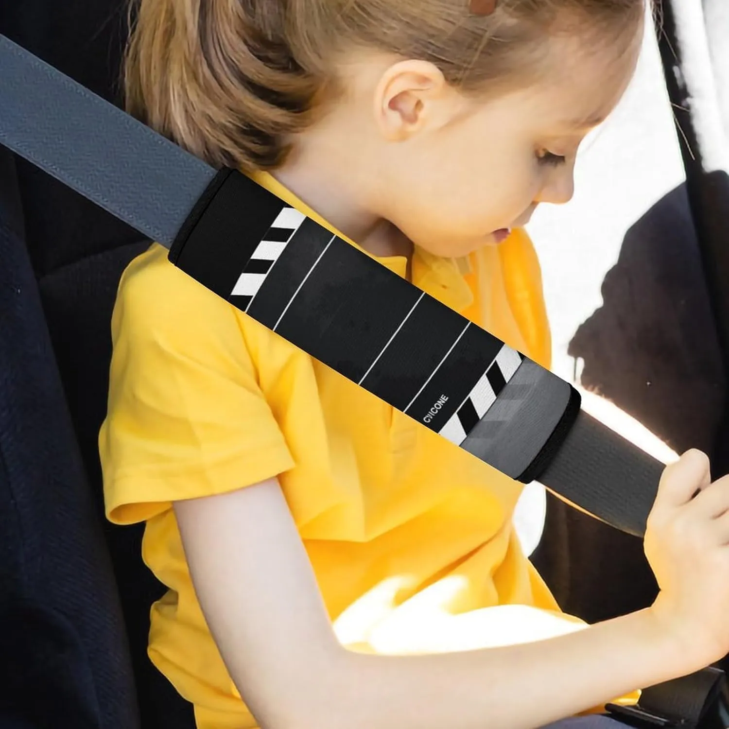 Classic Movie Clapboard Black Auto Seat Belt Cover 2PCS Universal Car Seat Belt Shoulder Protector Pad, Protect Your Shoulders and Neck for Car Seat Belt, Shoulder Bag, Backpack