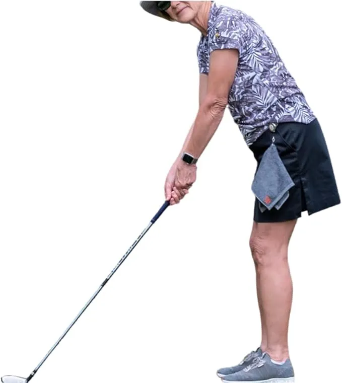 Clippable & Retractable Towels are Perfect for Exercise, Golf, Hiking, Automotive, Fishing, Sports, Yard Work & More (Dark Grey, 13x13 inch (Large))