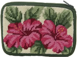 Coin Purse - Hibiscus - Needlepoint Kit