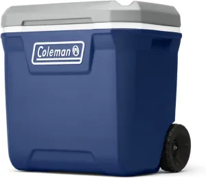 Coleman Classic Series Insulated Portable Wheeled Cooler, Leak-Resistant Outdoor Hard Cooler Keeps Ice up to 5 Days, 65-Quart