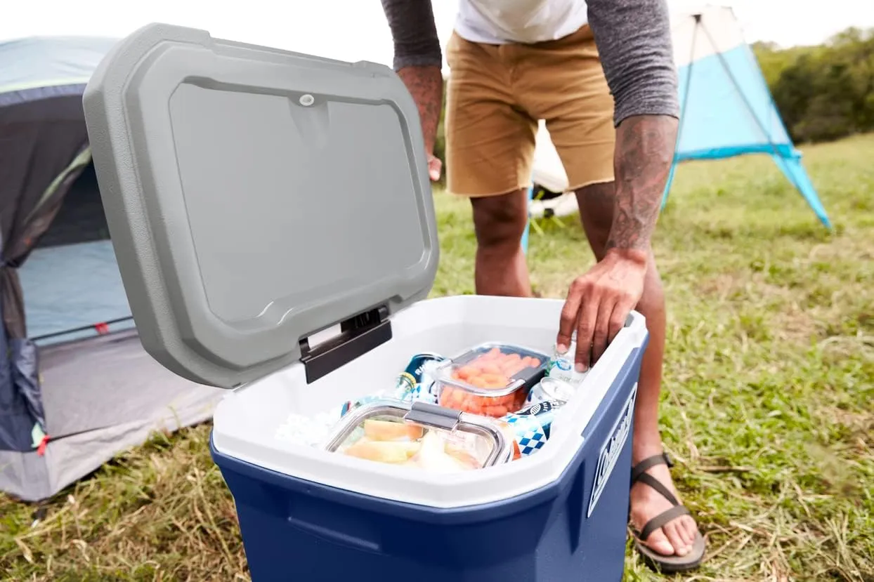 Coleman Classic Series Insulated Portable Wheeled Cooler, Leak-Resistant Outdoor Hard Cooler Keeps Ice up to 5 Days, 65-Quart