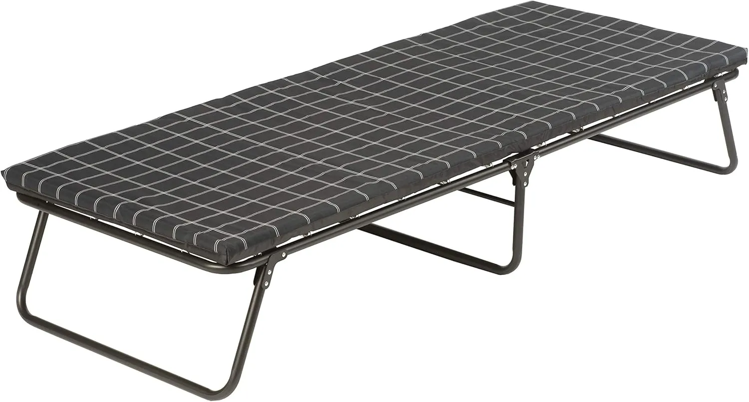 Coleman ComfortSmart Big & Tall Cot with Mattress, Folding Steel Camp Bed with Plush Pad for Comfortable Sleeping