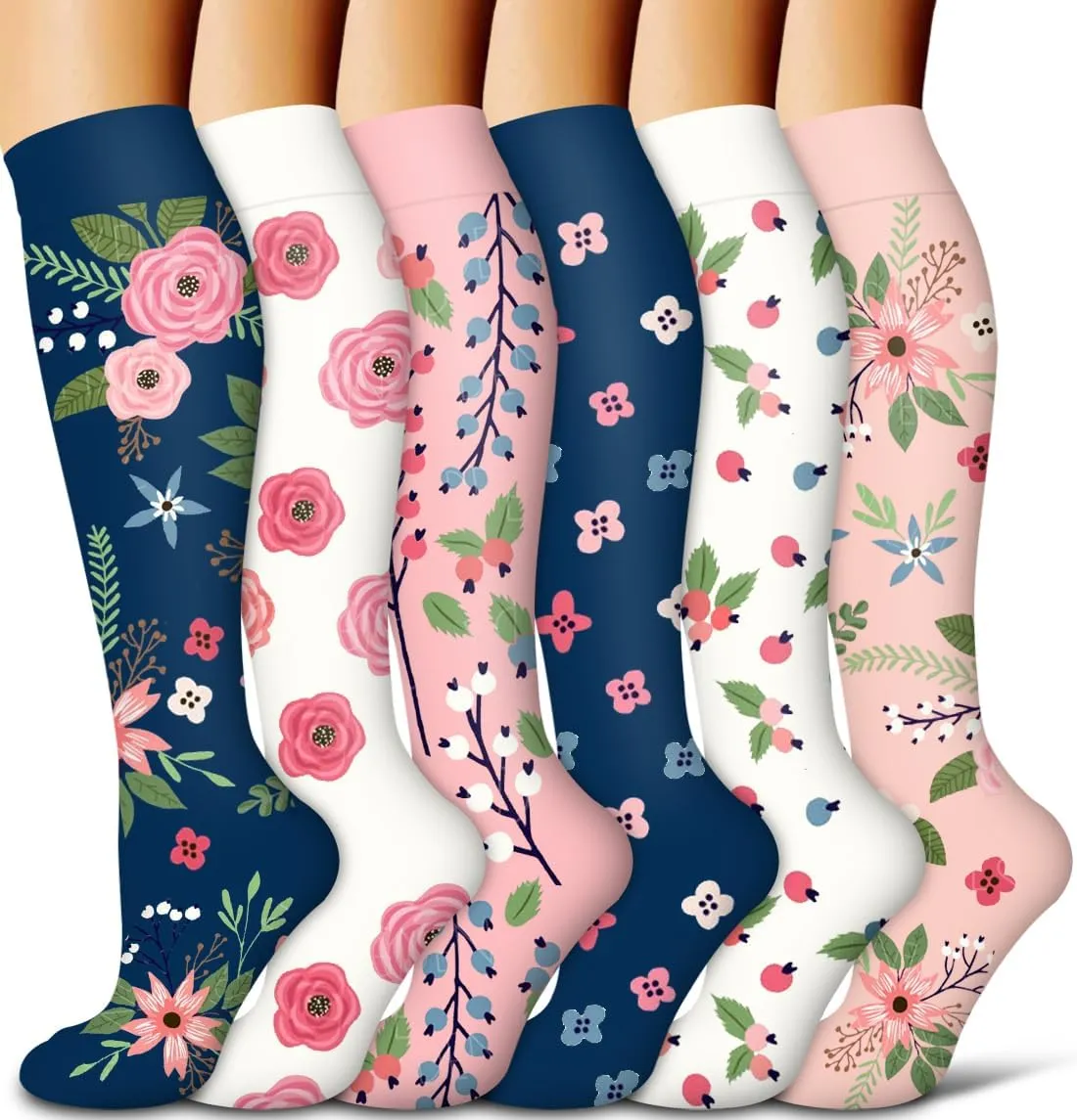 COOLOVER Compression Socks for Women and Men - Best for Circulation, Running, Athletic, Recover, Nurse, Travel