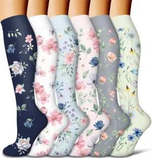 COOLOVER Compression Socks for Women and Men - Best for Circulation, Running, Athletic, Recover, Nurse, Travel