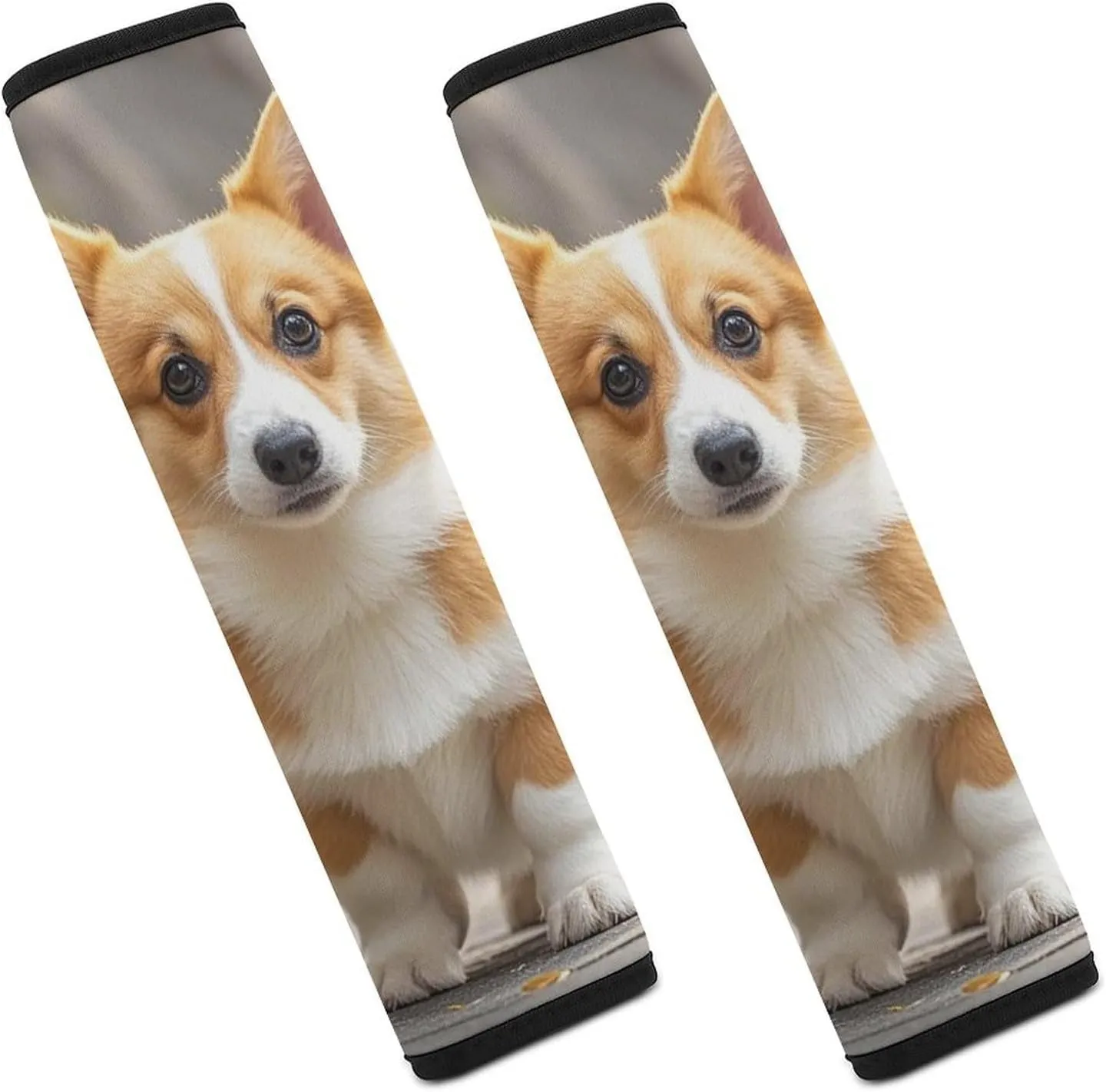 Corgi Dogs Auto Seat Belt Cover 2PCS Universal Car Seat Belt Shoulder Protector Pad, Protect Your Shoulders and Neck for Car Seat Belt, Shoulder Bag, Backpack