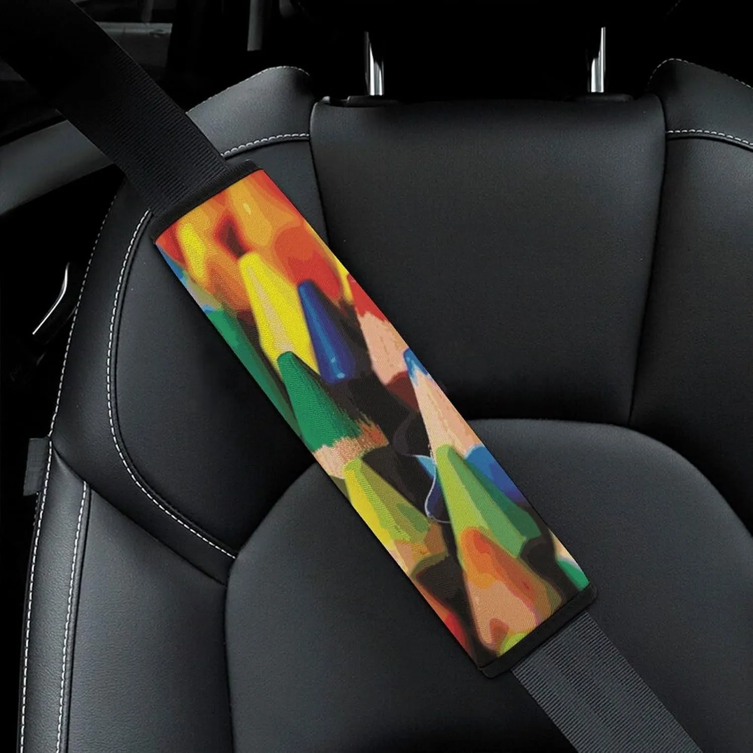 Crayons Auto Seat Belt Cover 1PCS Universal Car Seat Belt Shoulder Protector Pad, Protect Your Shoulders and Neck for Car Seat Belt, Shoulder Bag, Backpack