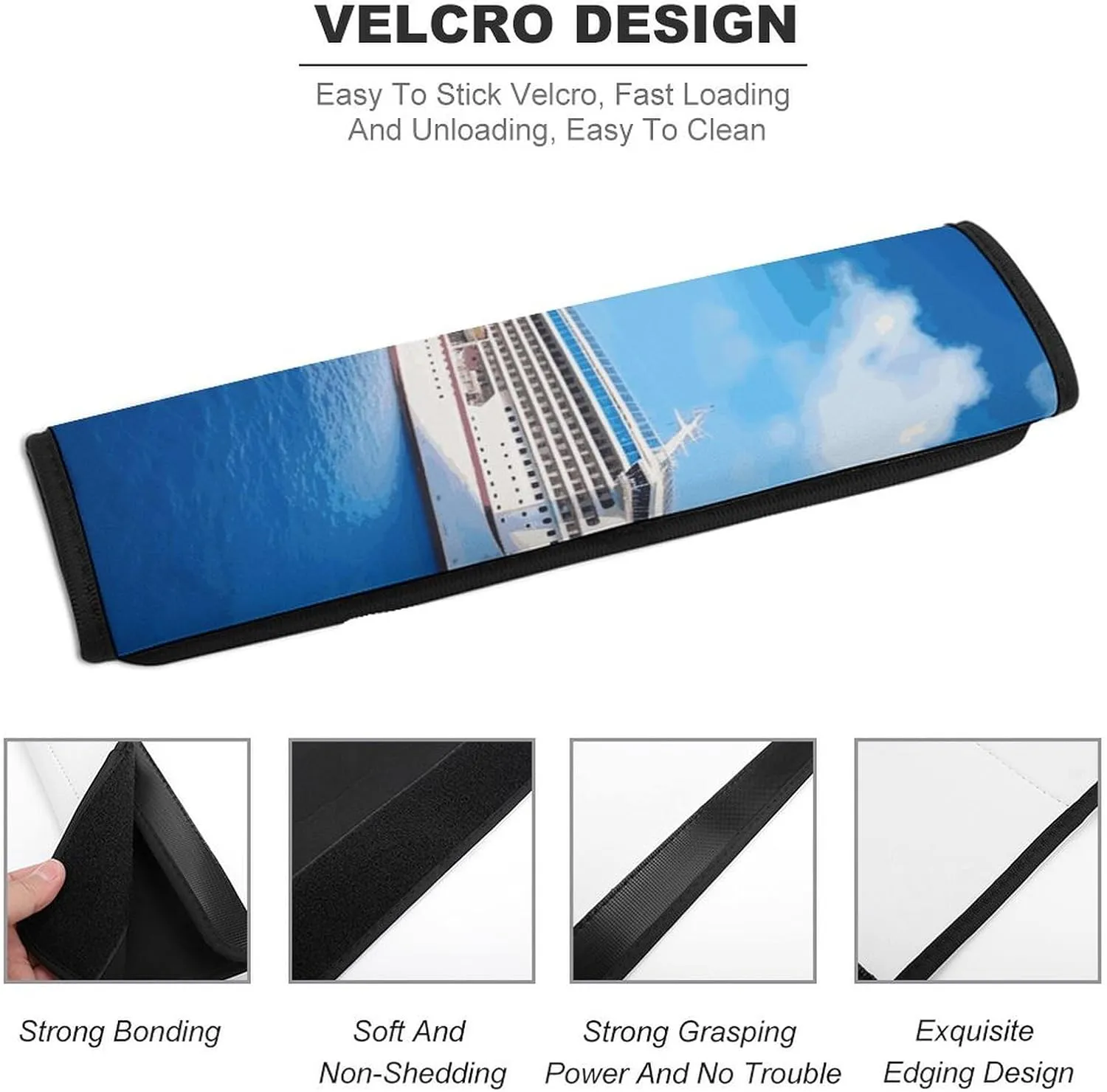 Cruise Ship Auto Seat Belt Cover 1PCS Universal Car Seat Belt Shoulder Protector Pad, Protect Your Shoulders and Neck for Car Seat Belt, Shoulder Bag, Backpack