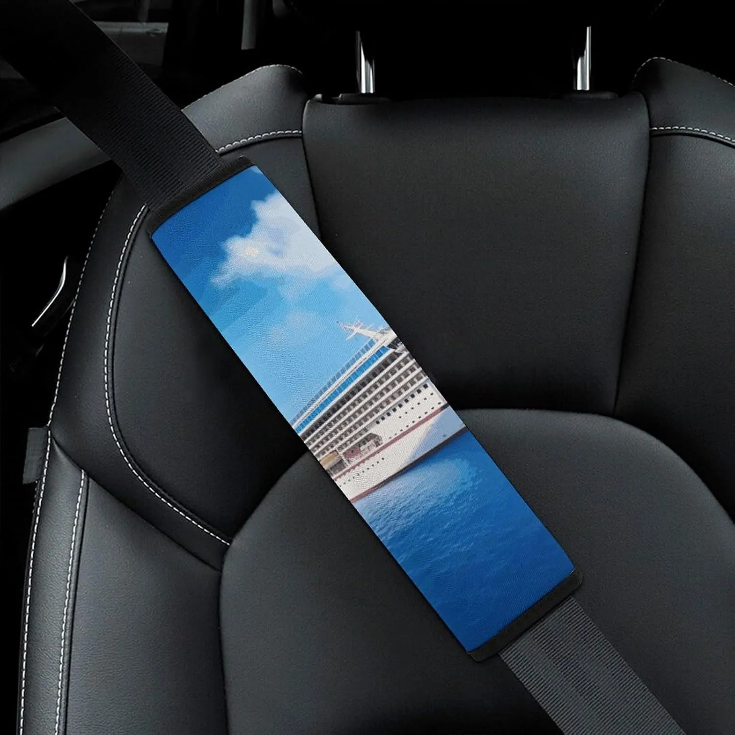 Cruise Ship Auto Seat Belt Cover 1PCS Universal Car Seat Belt Shoulder Protector Pad, Protect Your Shoulders and Neck for Car Seat Belt, Shoulder Bag, Backpack