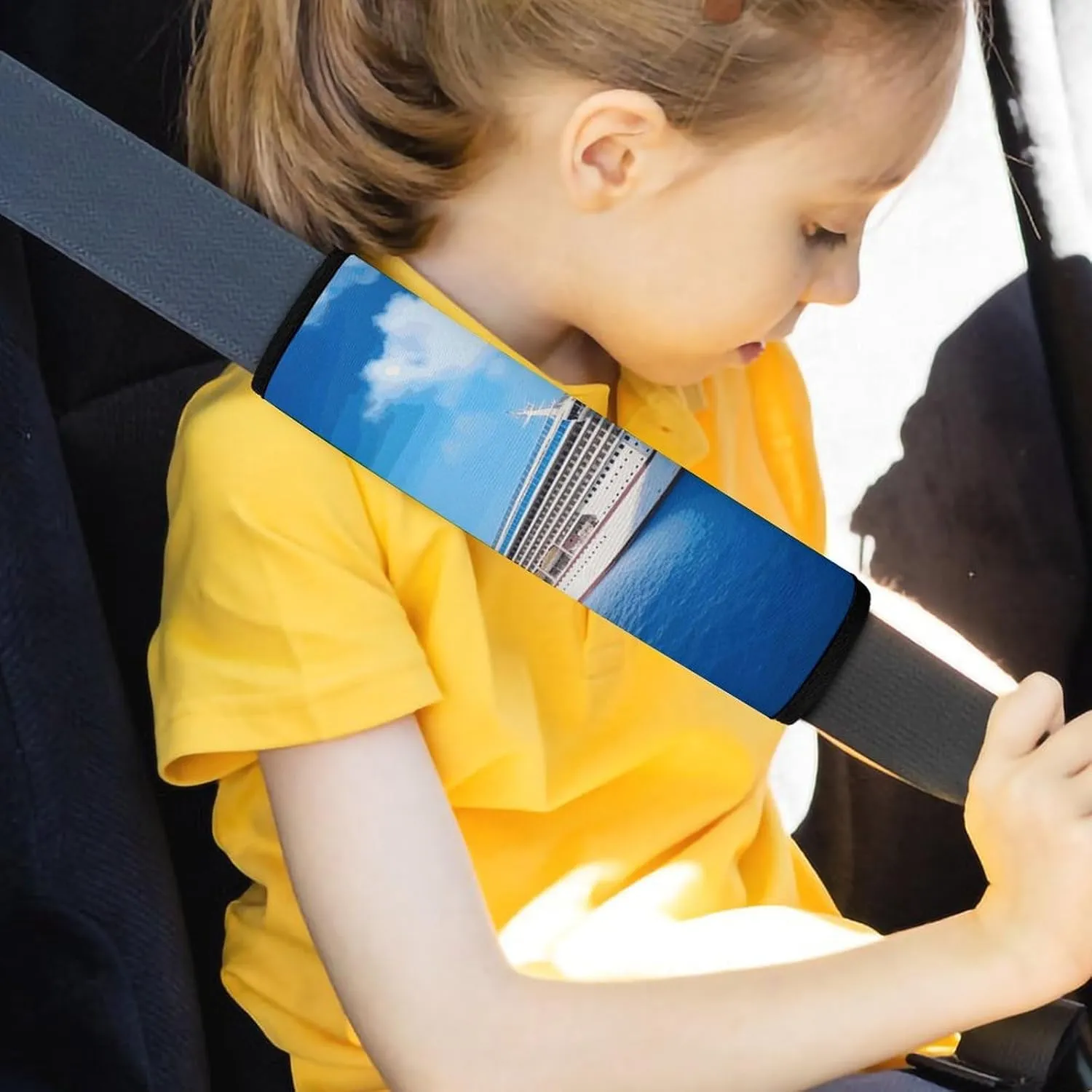 Cruise Ship Auto Seat Belt Cover 1PCS Universal Car Seat Belt Shoulder Protector Pad, Protect Your Shoulders and Neck for Car Seat Belt, Shoulder Bag, Backpack