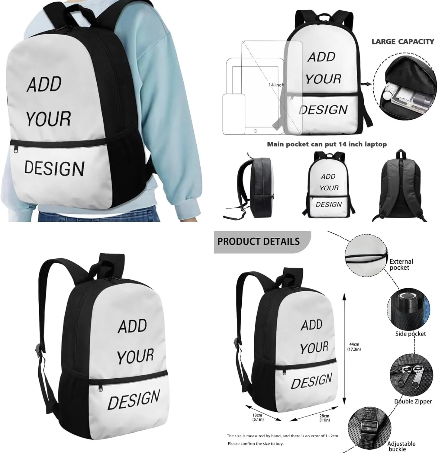 Custom Backpack for Boys 4-Piece Personalized School Bag with Lunch Bag 5-6 Spacious Cute 1st Grade Bookbag with Water Bottle Holder Mochilas Para Niñas