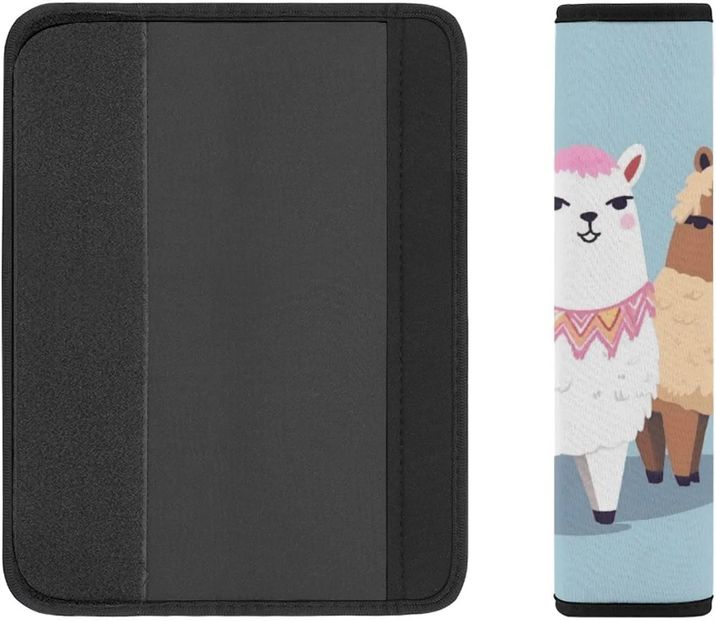 Cute Alpacas Auto Seat Belt Cover 2PCS Universal Car Seat Belt Shoulder Protector Pad, Protect Your Shoulders and Neck for Car Seat Belt, Shoulder Bag, Backpack